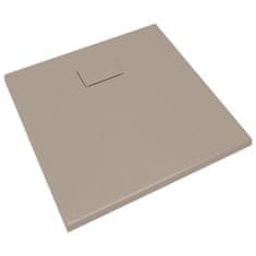 Vidaxl Kad za tuš SMC rjava 90x90 cm