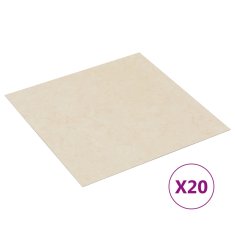 Vidaxl Samolepilne talne plošče 20 kosov PVC 1,86 m² bež