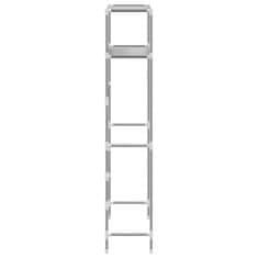 Vidaxl 2-nadstropni regal za nad pralni stroj siv 69x28x143 cm železo