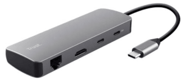 Trust Dalyx adapter, 8 v 1, 3x USB, 4K60Hz (25672)