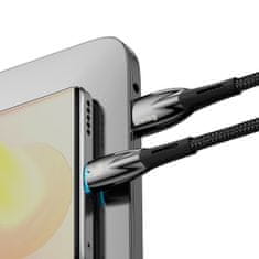 BASEUS Kabel za hitro polnjenje Glimmer USB-A - USB-C 2 m - črn