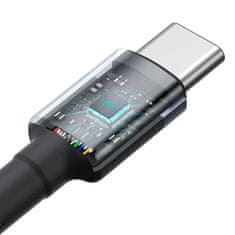 BASEUS 2x kabel Cafule USB-C - USB-C 100 W, 1 m, rdeče-črn in črno-siv