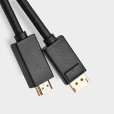 Ugreen Enosmerni kabel z DisplayPort na HDMI 4K 30Hz 32 AWG 2 m črn