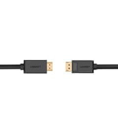 Ugreen Enosmerni kabel z DisplayPort na HDMI 4K 30Hz 32 AWG 2 m črn