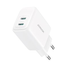 Joyroom Mrežni polnilnik 2x USB-C 20 W PD QC 3.0 – bel