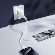 Joyroom Mrežni polnilnik 2x USB-C 20 W PD QC 3.0 – bel