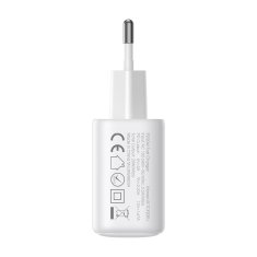 Joyroom Mrežni polnilnik 2x USB-C 20 W PD QC 3.0 – bel