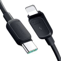 Joyroom Kabel Multi-Color Series A14 USB-C - iPhone Lightning 20 W 1,2 m - črn