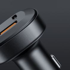 AceFast Avtomobilski polnilnik 66 W 2x USB-C USB Power Delivery QC 4.0 črn