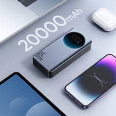 Joyroom Digitalni powerbank 20000 mAH 65 W 3 A USB USB-C črn