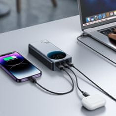 Joyroom Digitalni powerbank 20000 mAH 65 W 3 A USB USB-C črn