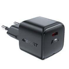 AceFast Mini omrežni polnilnik GaN PD 30 W USB-C črn
