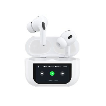 DUDAO U19 brezžične Bluetooth 5.3 ušesne slušalke TWS z LED zaslonom - bele