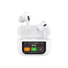 DUDAO U19 brezžične Bluetooth 5.3 ušesne slušalke TWS z LED zaslonom - bele