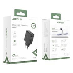 AceFast USB-C USB 32W PPS PD QC 3.0 AFC FCP črni