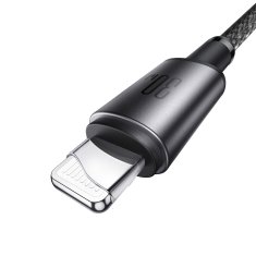 Joyroom Kabel USB-C - iPhone Lightning z organizatorjem in magnetnim držalom 1,2 m - siv
