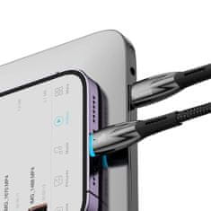 BASEUS Kabel za hitro polnjenje iPhone USB-C - Lightning 480 Mb/s PD 20 W 2 m črn