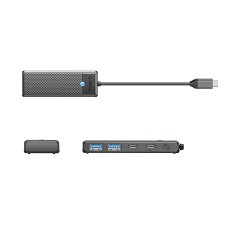 Orico Hub PAPW2AC-C3 razdelilnik USB-C na USB-A USB-C - črn