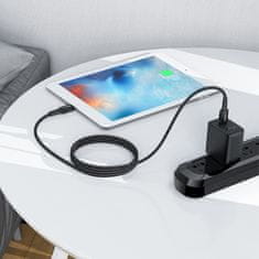 AceFast MFI kabel za iPhone USB-C - Lightning 30 W 3 A 1,8 m črn