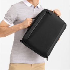WOZINSKY Premium torba za prenosni računalnik 15,6'' z USB trakom 42x8x28cm - črna