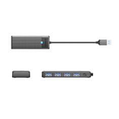 Orico Hub PAPW4A-C3 razdelilnik 4x USB-A - črn
