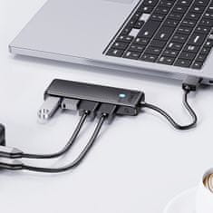 Orico Hub PAPW4A-C3 razdelilnik 4x USB-A - črn