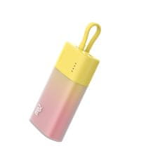 BASEUS Powerbank Popsicle 5200mAh 20W s kablom Lightning 60W/20V/3A/30cm - rumeno-roza
