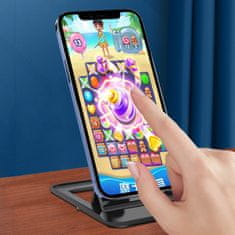 HURTEL Stojalo za telefon ali tablico, univerzalno, raztegljivo, belo