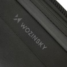 WOZINSKY Premium mestni nahrbtnik za eno ramo, protivlomni, z organizatorjem in USB - črn