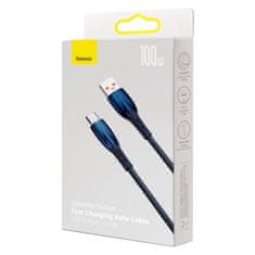 BASEUS Kabel za hitro polnjenje Glimmer USB-A - USB-C 1 m - modra