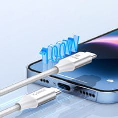 Orico Kabel CDX 100 W 5 A Power Delivery USB-C 1 m – bel