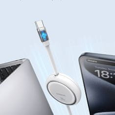 BASEUS Izvlečni kabel USB-C 100 W Free2Draw Mini 1 m, bel