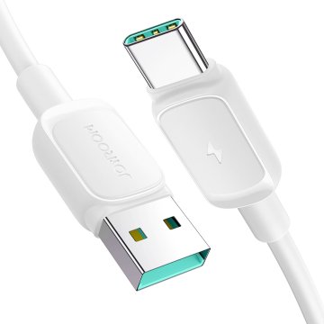 Joyroom Kabel serije Multi-Color A14 USB-A – USB-C 3A, 1,2 m – bel