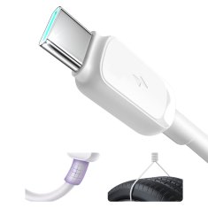 Joyroom Kabel Multi-Color Series A14 USB-A - USB-C 3A 1,2 m - bel
