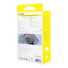 BASEUS Kabel Tungsten Gold z magnetnim organizatorjem USB-C 100 W 1 m – črn