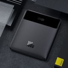 BASEUS Powerbank 20000 mAh 2x USB-A 2x USB-C 100 W + kabel USB-C – črn