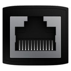 BASEUS Spojka za povezovanje omrežnih kablov LAN Ethernet RJ-45 AirJoy črna - KOMPLET 2 kos