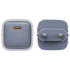 AceFast Mrežni polnilnik z zaslonom PD 30W GaN3 USB-C siv
