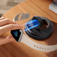 Joyroom Sklopljiv indukcijski polnilnik za ure Apple Watch - črn