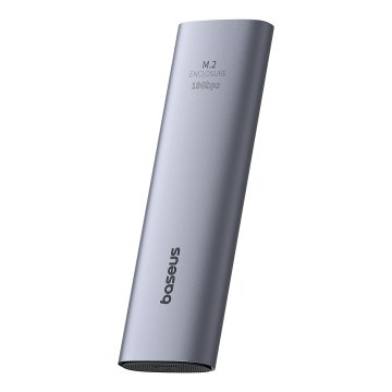 BASEUS Žep za SSD disk do 8 TB FlyJoy M.2 NVMe 10 Gb/s UASP TRIM - siv