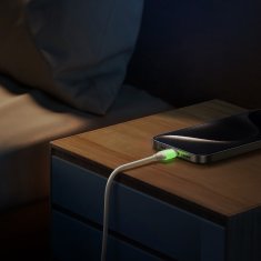 Joyroom Kabel USB-C - USB-C s fluorescenčnim koncem 60 W, 1,2 m - bež