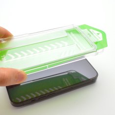 WOZINSKY 9H kaljeno steklo z montažnim okvirjem za iPhone 15 Premium Glass črno