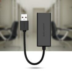Ugreen Zunanja omrežna kartica LAN RJ45 - USB 2.0 100 Mbps - črna