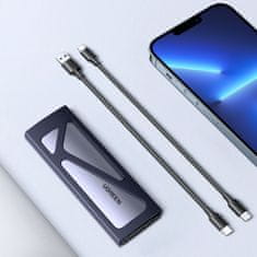 Ugreen Ohišje za disk M.2 NVMe 10 Gbps + kabel USB-C – USB-A / USB-C – USB-C – črno