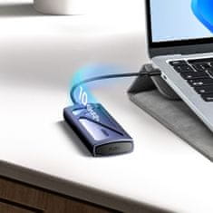 Ugreen Ohišje za disk M.2 NVMe 10 Gbps + kabel USB-C – USB-A / USB-C – USB-C – črno