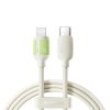 Joyroom Kabel USB-C - iPhone Lightning z fluorescenčnim koncem 2 m 30 W - bež