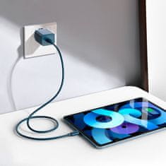 BASEUS Super Si 1C hitri polnilnik USB-C 20 W PD + kabel za iPhone Lightning 1 m, modri