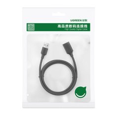 Ugreen Podaljšek adapter za kabel USB 2.0 50 cm črn