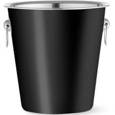 Bar Up Kovinsko vedro za šampanjec 3,3 l, premer 220 x 190 mm – črno