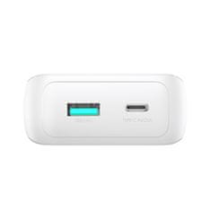 Joyroom Mini powerbank 10000mAh z vgrajenimi kabli JR-PBC06 30W bela